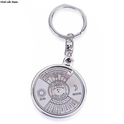 50 Year Calendar Key Chain: Compact Timekeeping Companion - Survivalist Stockroom