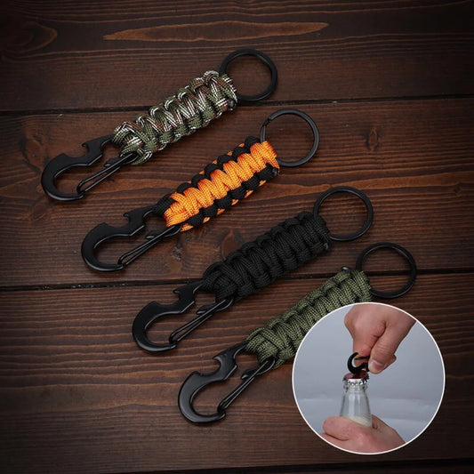 Paracord Carabiner: Versatile Tool for Outdoor Security and Utility - Survivalist Stockroom