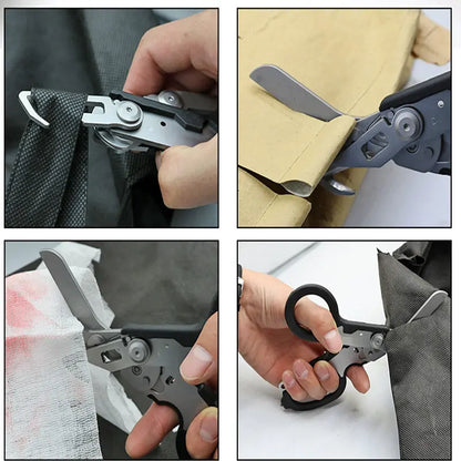 Tactical Folding Scissors: Compact Cutting Tool for On-the-Go Precision - Survivalist Stockroom