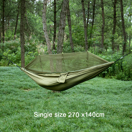 Hammock with Mosquito Net: Peaceful Outdoor Relaxation with Protection - Survivalist Stockroom